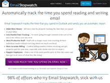 Tablet Screenshot of emailstopwatch.com